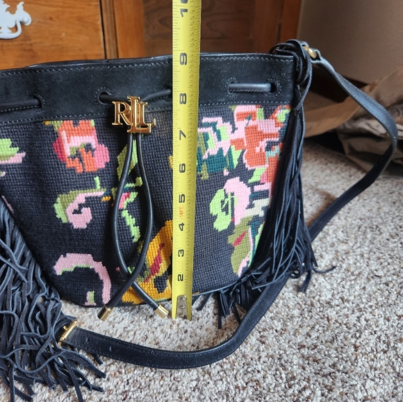 Ralph Lauren Embroidery and Suede Crossbody Bag - LIKE NEW - Picture 8 of 11